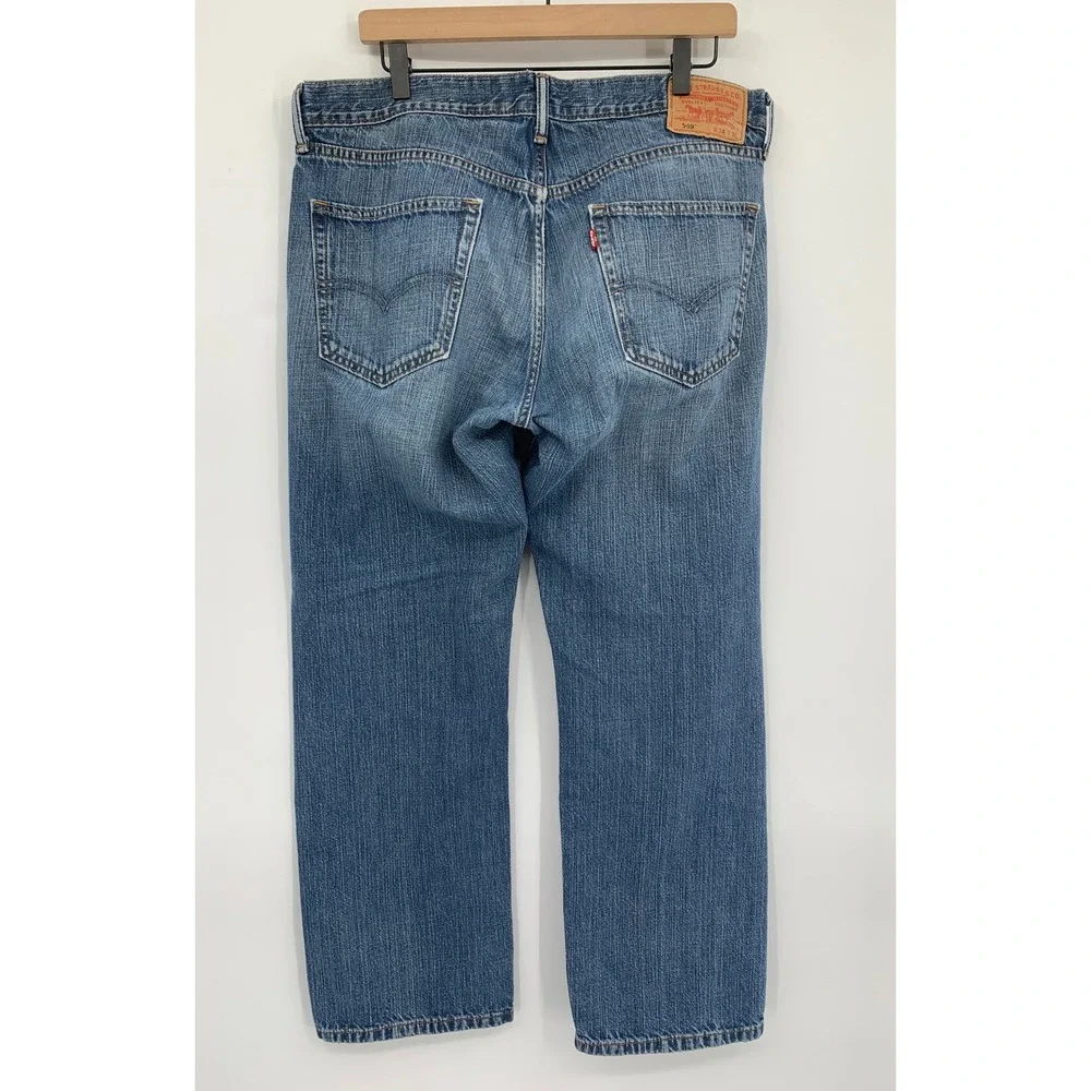 Vintage Levis 559 Jeans Mens 34x30 Blue Relaxed Straight Fade Y2K Denim Pants